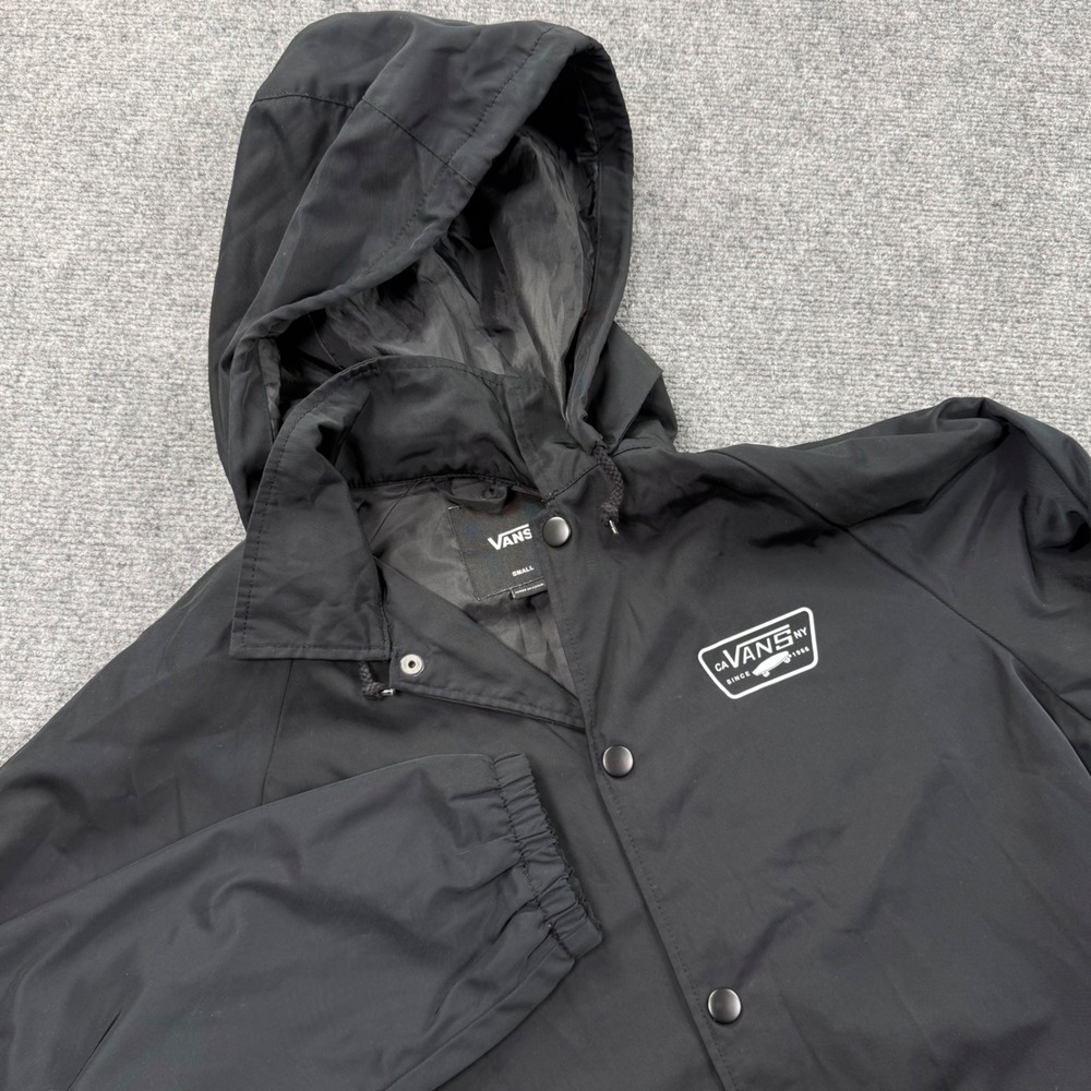 Vans Torrey Detachable Hood MTE Jacket Size‎ Small Black VN0A371KBLK Logo Men's